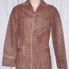 BRAND NEW Chocolate Vaudeville Leather Jacket (S) F724
