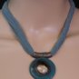 BRAND NEW Handmade Green Glass Athenas Necklace #0574