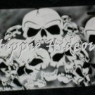 Airbrushed License Plate Car Tag Skulls