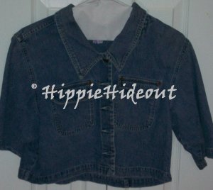 LADIES VINTAGE Lerner NY DENIM JACKET LARGE L