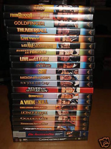 JAMES BOND SPECIAL EDITION - 22 DVD COLLECTION with ALL THE EXTRA FEATURES - OOP