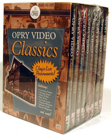 Grand Ole Opry Video Classics 120 PERFORMANCES - 8 DVDS - BRAND NEW SEALED RARE
