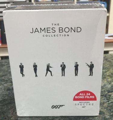 The James Bond Collection (Blu-ray Disc, 2016, 24-Disc Set)  BRAND NEW SEALED