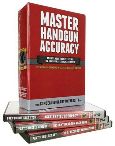 Master Handgun Accuracy Training Concealed Carry University Series 3 DVDS 6 HRS