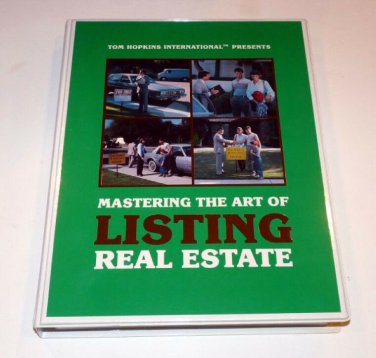 TOM HOPKINS - MASTER THE ART OF LISTING REAL ESTATE  8 Cass Tapes + 8 Backup CDs