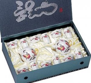 Fortunate Peach Full Tea Set