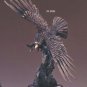Bronze Eagle Sculpture Statue 13"W x 17.5"H NEW #31106