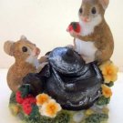 Mice & Teapot Tea Pot Collectible Decor