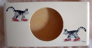 Kliban Cat : Kleenex Tissue Holder : Vintage