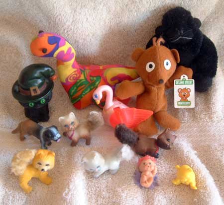 LOT Misc. Toys GUC Gorilla Dinosaur Cats Fairy Bear Swan