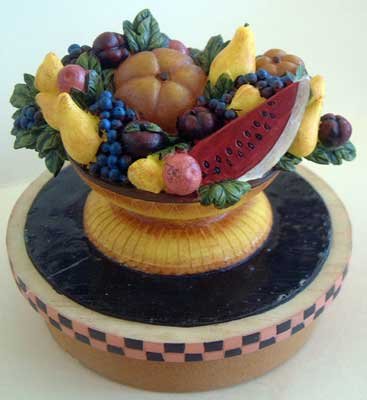 Country Classics Fruit Bowl YANKEE Candle : Warren Kimble : Candle Topper