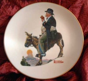 Norman Rockwell Plate Danbury Mint 'The Tourist'