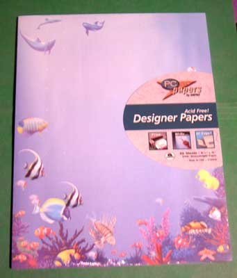 Designer Paper - Seascape - 24 lb. Acid Free NIP 25 Sheets