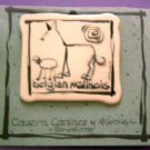 Belgian Malinois Cavern Canine Dog Breed Stoneware Ceramic Clay Jewelry Pin McCartney - NEW