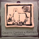 Am Staff Cavern Canine Dog Breed Stoneware Ceramic Clay Jewelry Pin McCartney - NEW