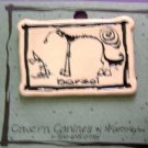 Borzoi Cavern Canine Dog Breed Stoneware Ceramic Clay Jewelry Pin McCartney - NEW