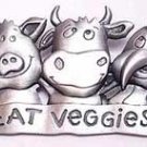 Eat Veggies! Vegitarian JJ Jonette Jewelry Lapel Pin