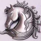 Elegant Horse Head Bust JJ Jonette Jewelry Lapel Pin
