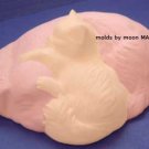 DOG & CAT Friendship Novelty Animal SILICONE Candle Soap Resin Plaster Cement MOLD