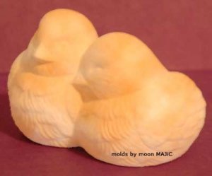 LOVE BIRDS Cuddling #2 Novelty Animal SILICONE Candle Soap Resin MOLD