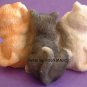 NO EVIL CATS Cat Novelty Animal SILICONE Candle Soap Resin MOLD
