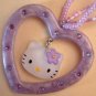 Hello Kitty Sanrio Lavender Heart Necklace NWT
