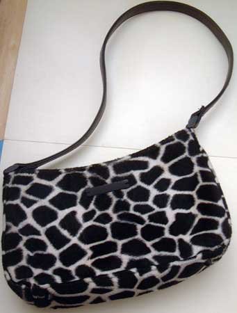 Leopard Print Faux Fur Children's Girl Purse