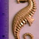Seahorse Retro Raw Brass Jewelry Craft Altered Art Clay Mold Design