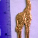 Giraffe Animal Raw Brass Jewelry Craft Altered Art Clay Mold Design