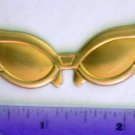 Cat Eye Glasses Raw Brass Jewelry Craft Altered Art Clay Mold Design