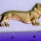 Doxie Dog Raw Brass Jewelry Craft Altered Art Clay Mold Design