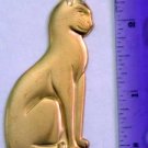 Cat Egyptian Raw Brass Jewelry Craft Altered Art Clay Mold Design