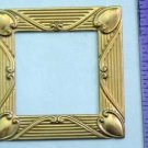 Square Frame Raw Brass Jewelry Craft Altered Art Clay Mold Design