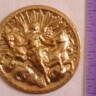 Angel & Horses Raw Brass Jewelry Craft Altered Art Clay Mold Design