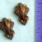 Scallop Accents Set/8 Raw Brass Jewelry Craft Altered Art Clay Mold Design