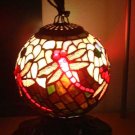 Tiffany Table Lamp Stain Glass Dragonfly Design MINT BEAUTY!