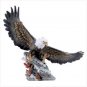 Eagle's Soft Landing in Snow
