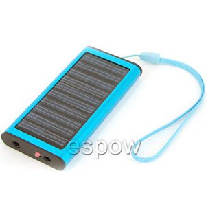 Blue Portable Universal Solar Charger-1350mAH for Cell Phone Digital Camera MP3/MP4 Players PDA