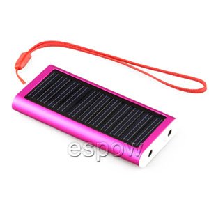 Red Portable Universal Solar Charger-1350mAH for Cell Phone Digital Camera MP3/MP6 Players PDA