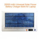 20000 mAh Universal Solar Power Battery Charger Bank for Laptop