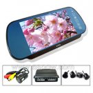 Reverse Parking Sensor with 6 inch 16:9 TFT LCD screen Rearview LCD Monitor