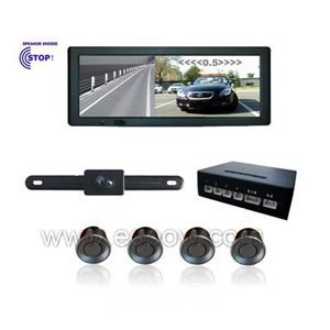 6 inch Parking Sensor System with Rearview Mirror LCD Monitor