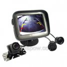 Car Rear View Parking System - Camera Color Monitor and Sensors