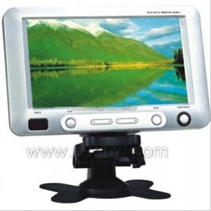 7 inch Car Stand-alone TFT LCD Monitor With TV Receiver Built-in IR/FM Transmitter