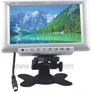 7 inch Stand-alone TFT LCD Monitor Built-In LCD Clock Display