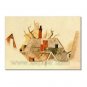 Handmade Modern Oil Painting with Collage 24 inch x 36 inch