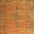10'x14'Golden Hand Knotted Antique Oriental Silk Area Rug/Carpet