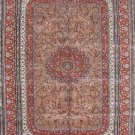 6'x9' Red Floral Hand Knotted Turkish Silk Area Rug/Carpet