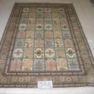 5'x8'Ocher Hand Knotted Turkish Silk Area Rug/Carpet