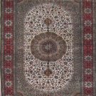 5'x8'Beige Hand Knotted Persian Oriental Silk Area Rug/Carpet